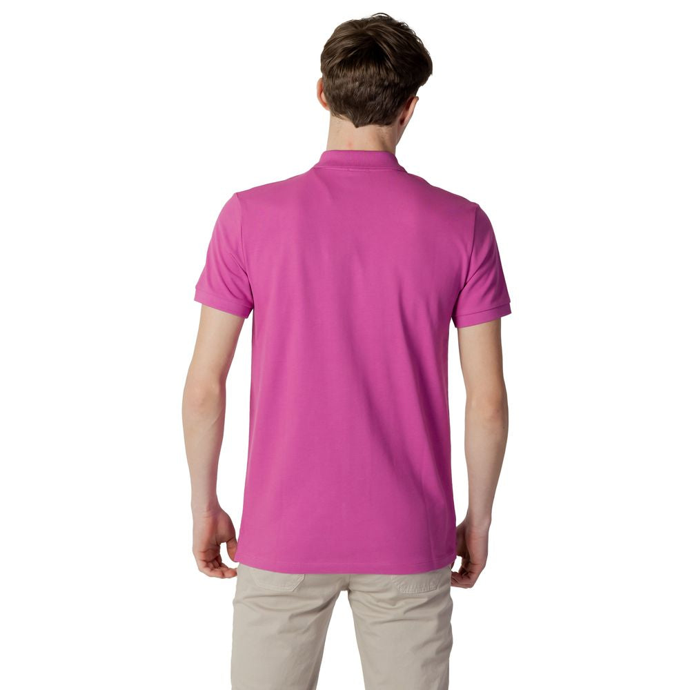 Peuterey lyserød bomuldspoloshirt