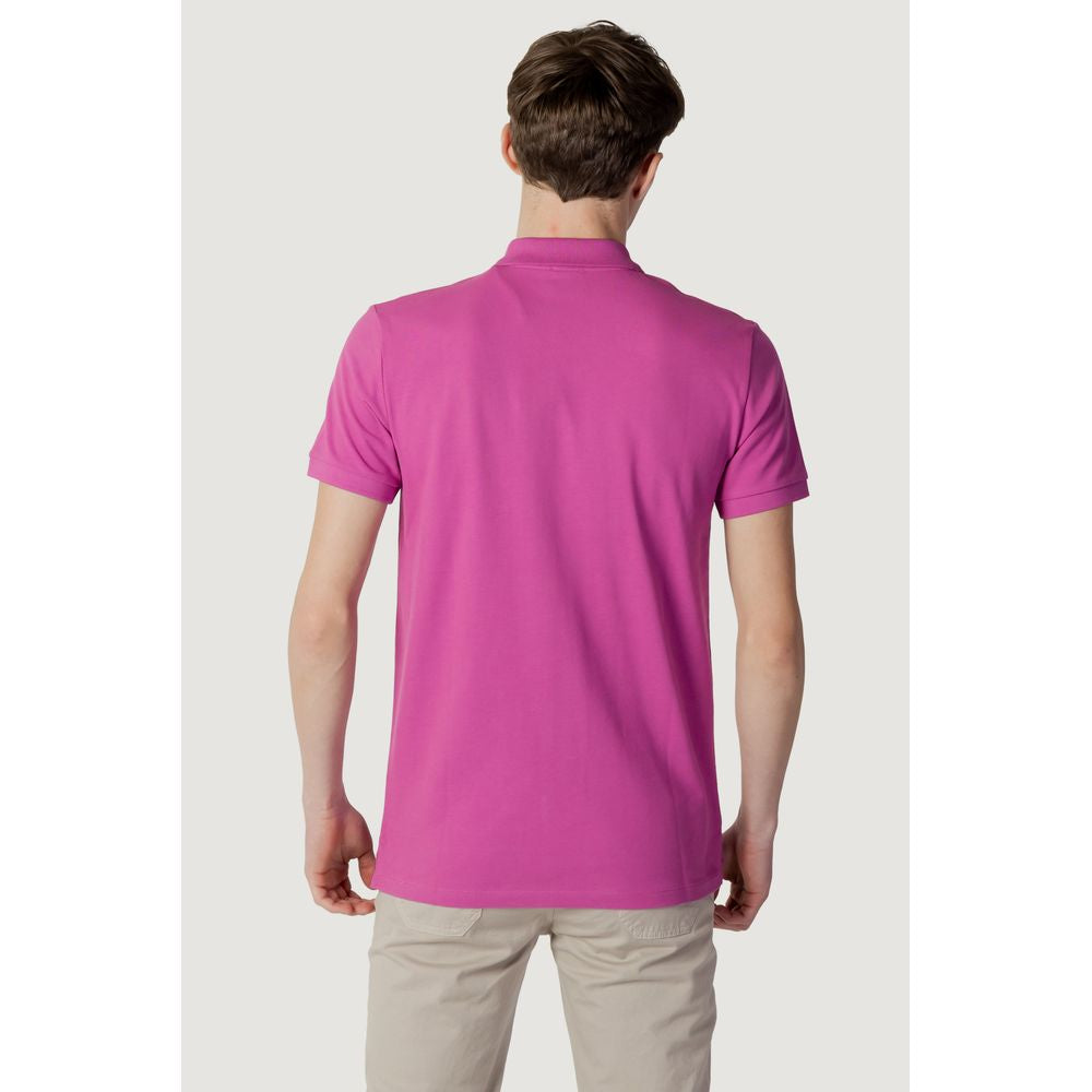 Peuterey lyserød bomuldspoloshirt