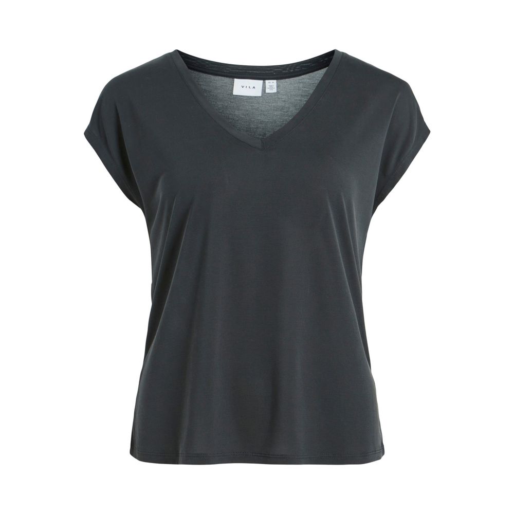 Vila Tøj Sorte Tencel Toppe & T-shirt