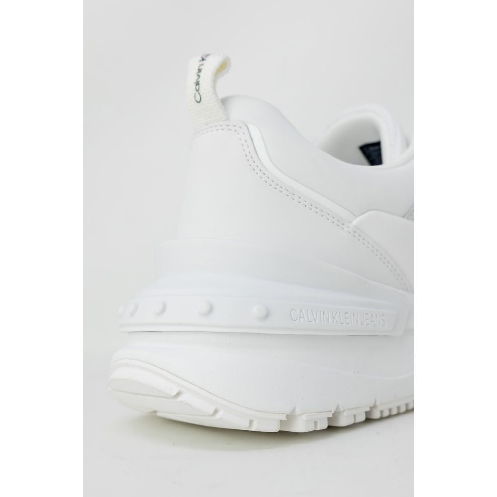 Calvin Klein Jeans Hvide Ruskindssneaker