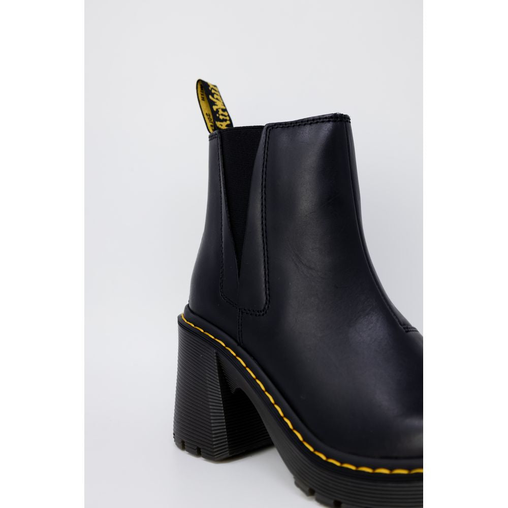 Dr. Martens sort lædersandal