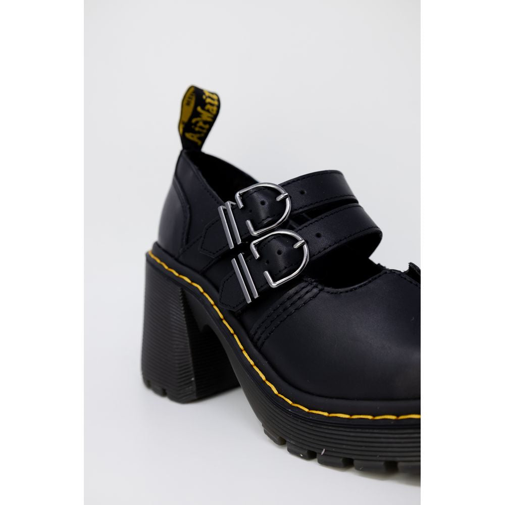 Dr. Martens sort lædersandal