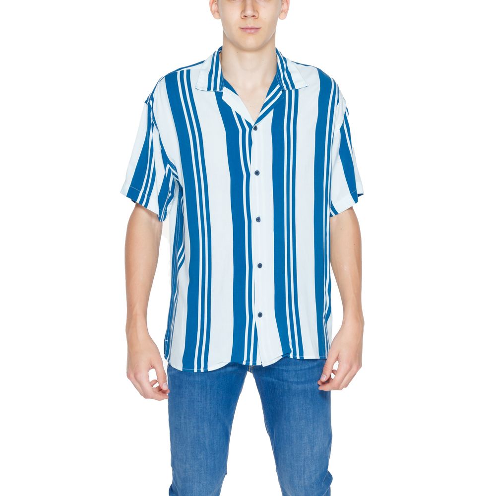 Jack Jones Blå Viskose Skjorte