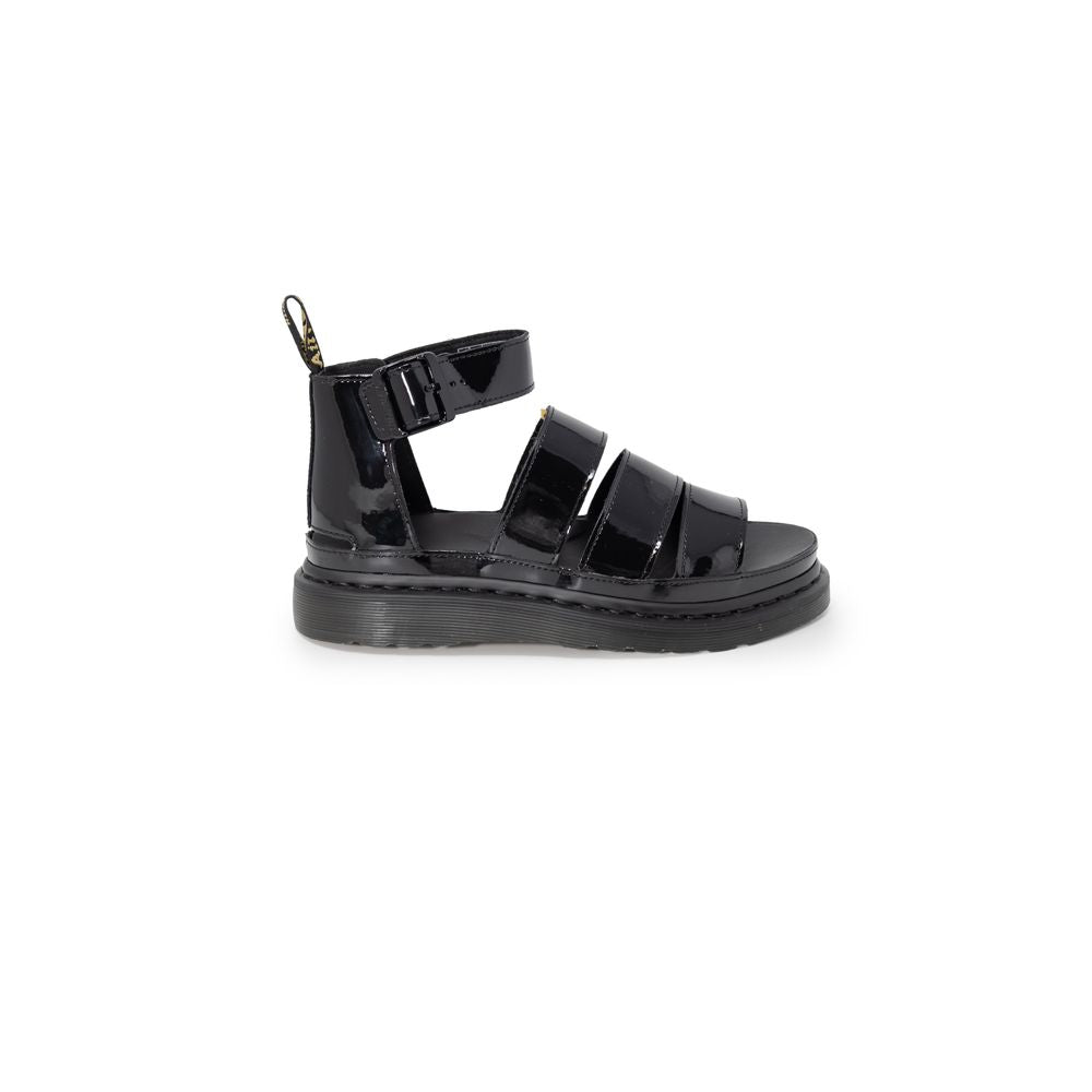 Dr. Martens sort lædersandal