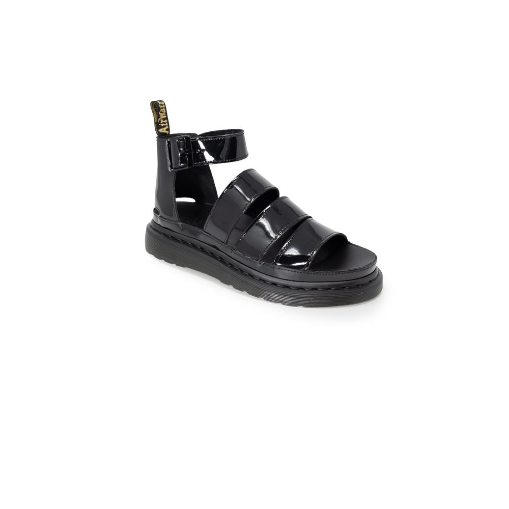 Dr. Martens sort lædersandal