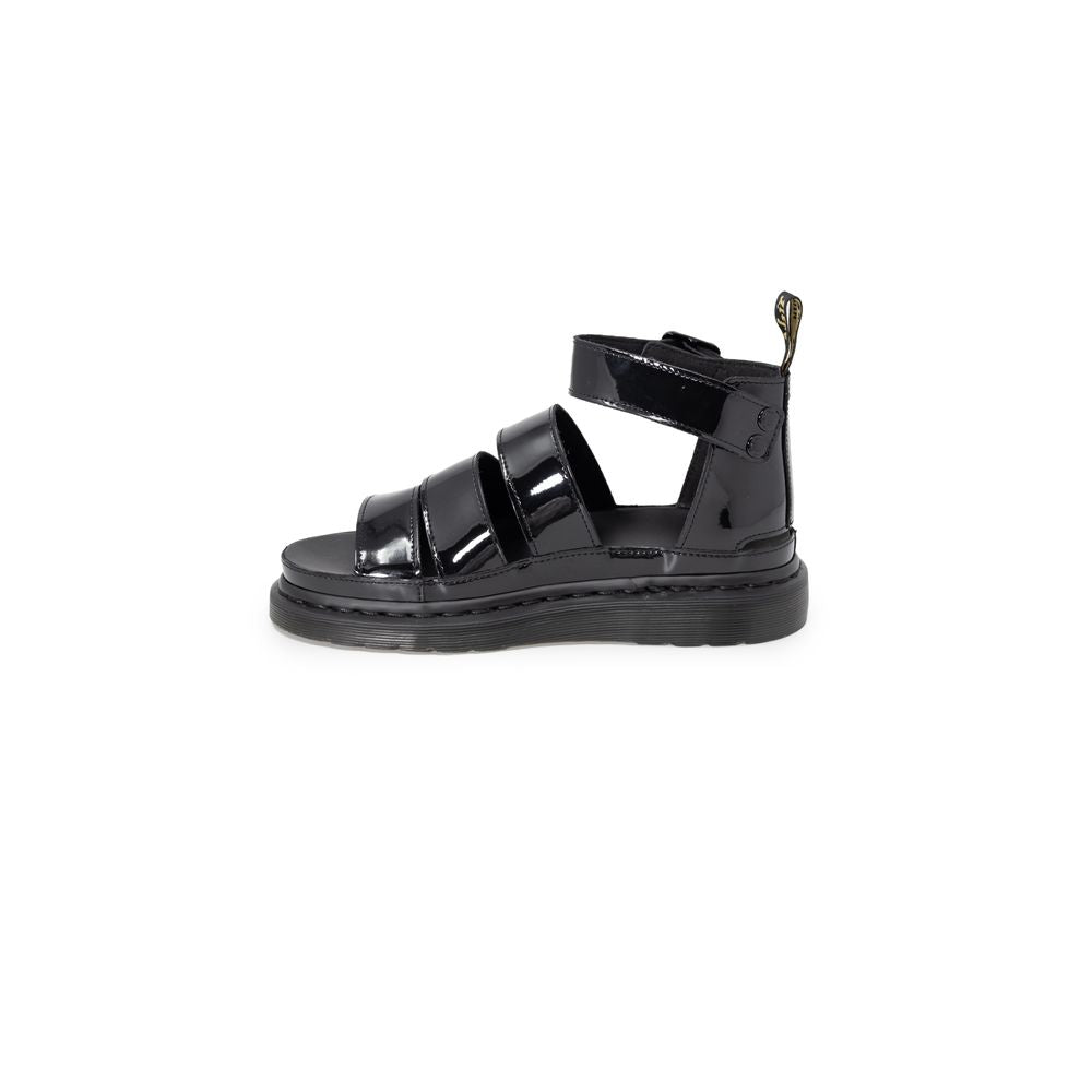 Dr. Martens sort lædersandal