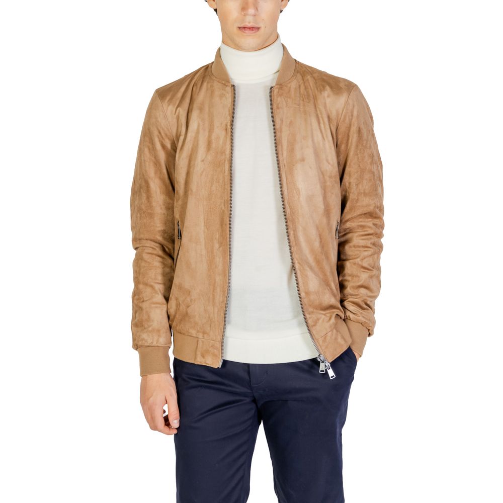 Gianni Lupo Beige Polyesterjakke