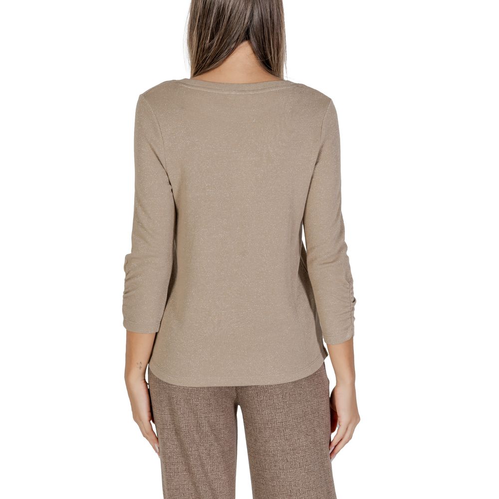 Street One Beige Polyester Toppe & T-shirt