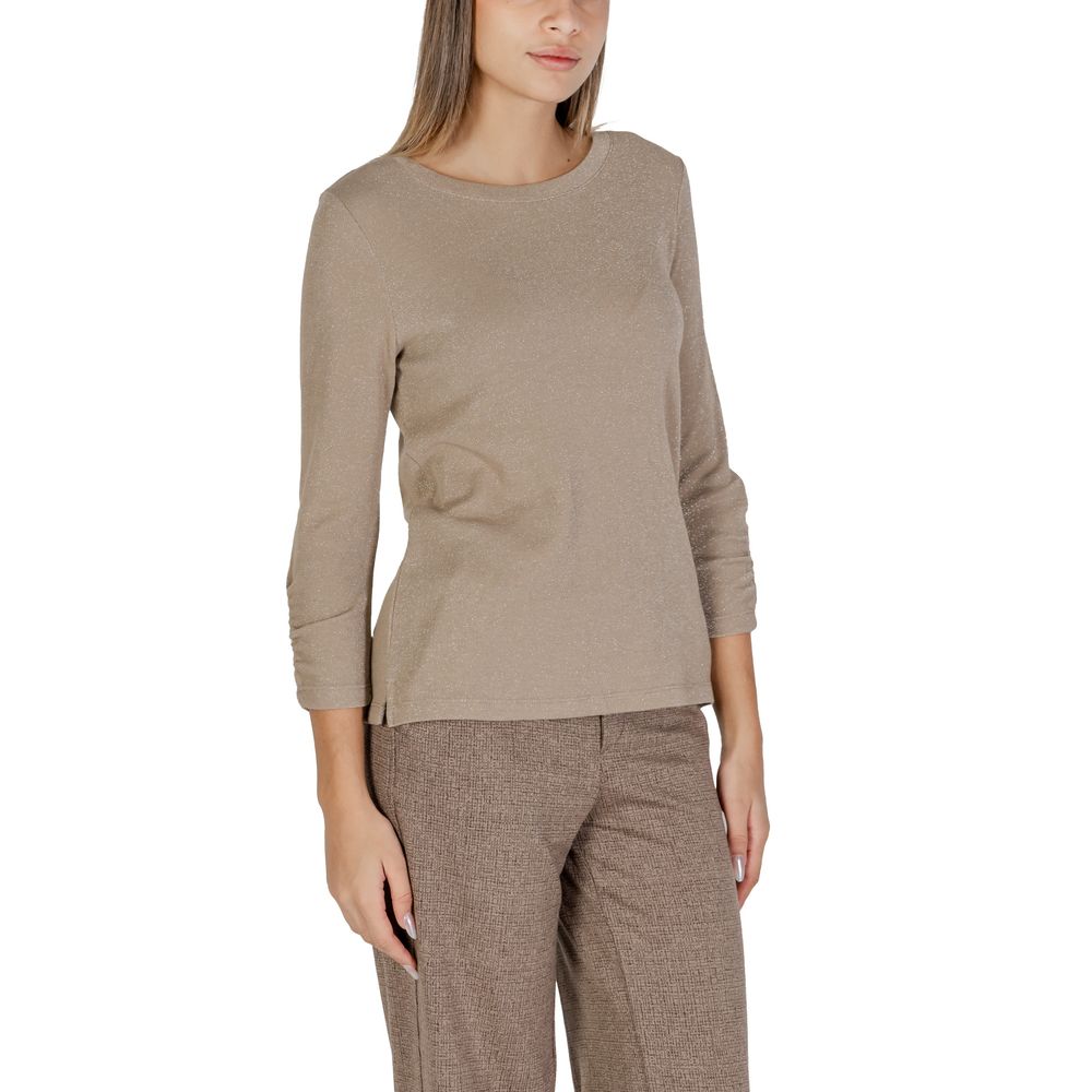 Street One Beige Polyester Toppe & T-shirt