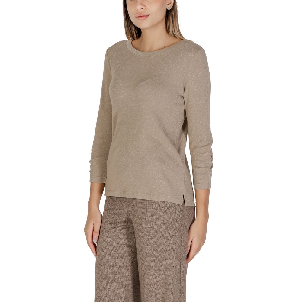 Street One Beige Polyester Toppe & T-shirt