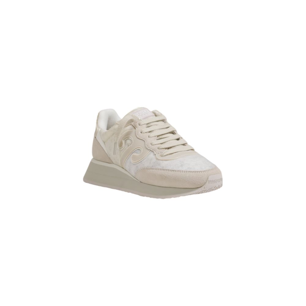 Wushu Cremefarvet Uld Sneaker