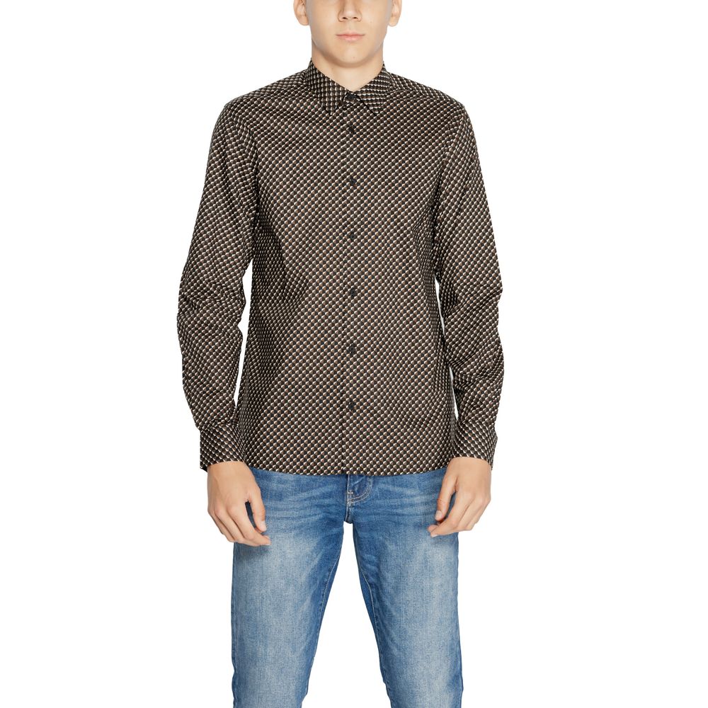 Antony Morato Brun Bomuldsskjorte