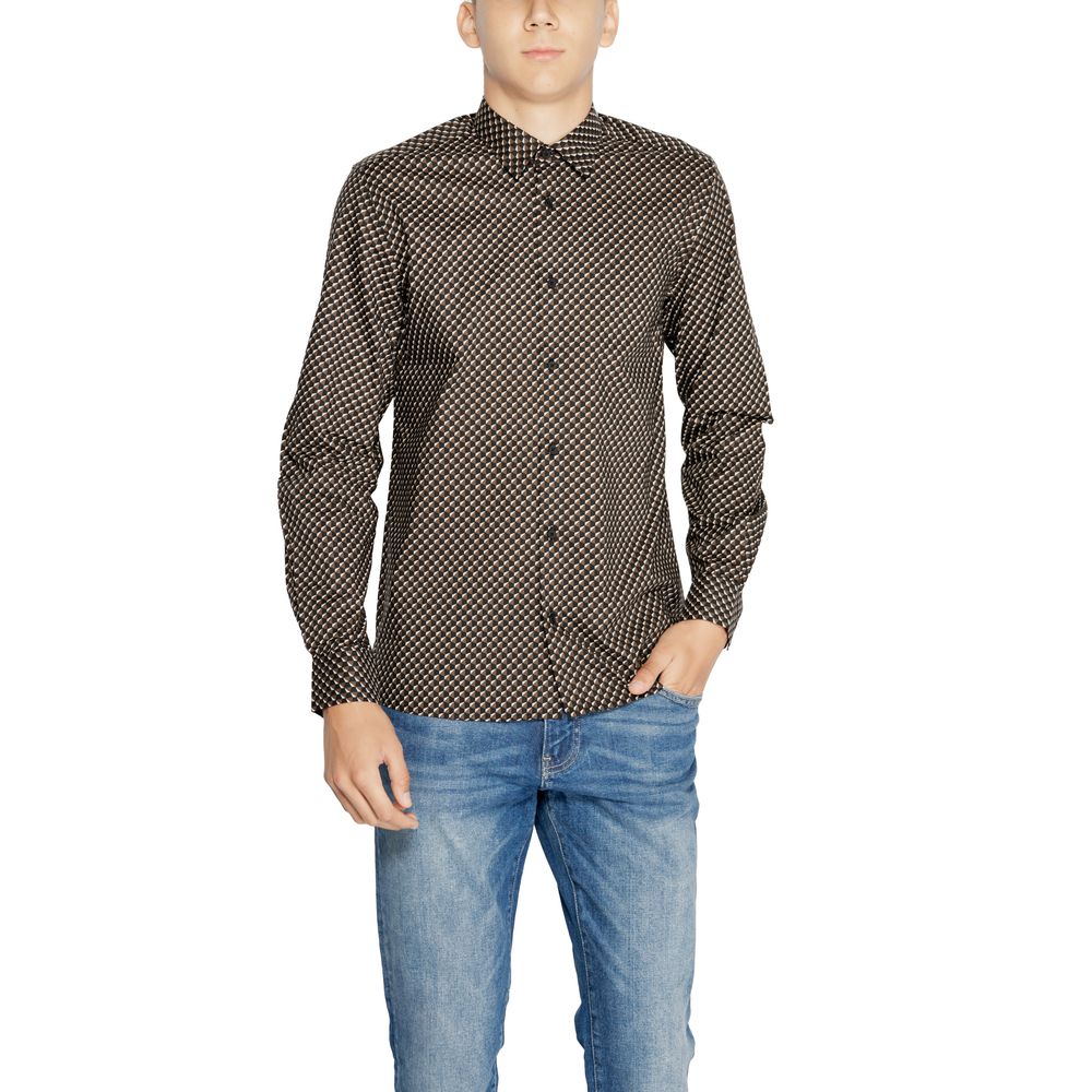 Antony Morato Brun Bomuldsskjorte