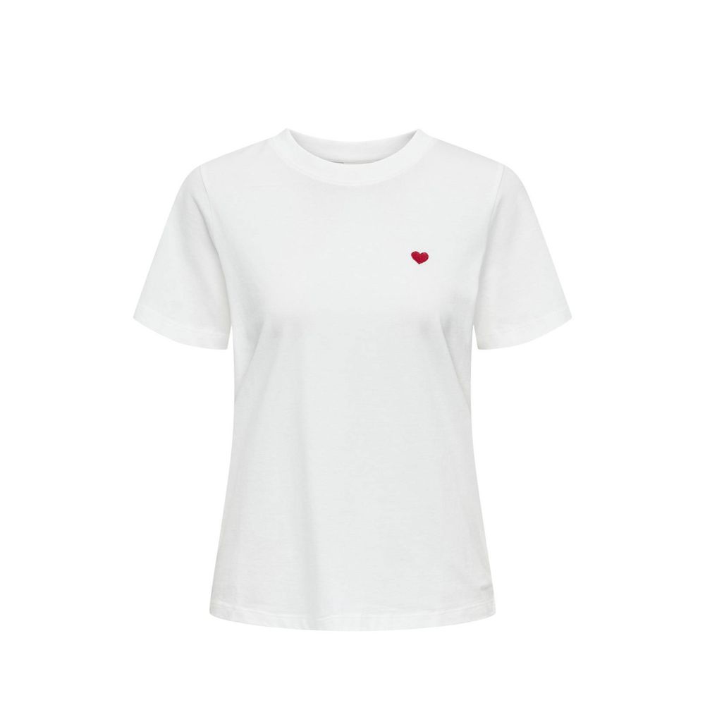Jacqueline De Yong Hvide Bomuldstoppe & T-shirt