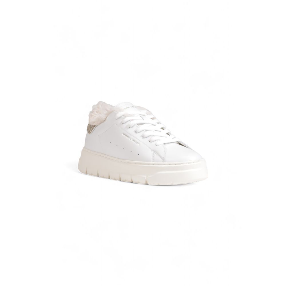 Crime London Hvid Lædersneaker