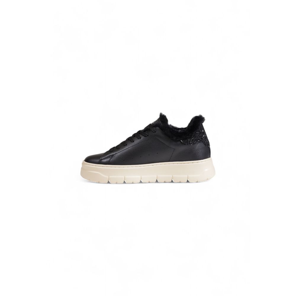 Crime London sort lædersneaker