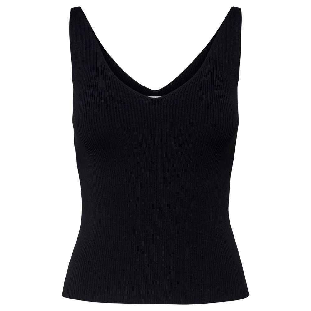 Jacqueline De Yong Sorte Viskose Toppe & T-shirt