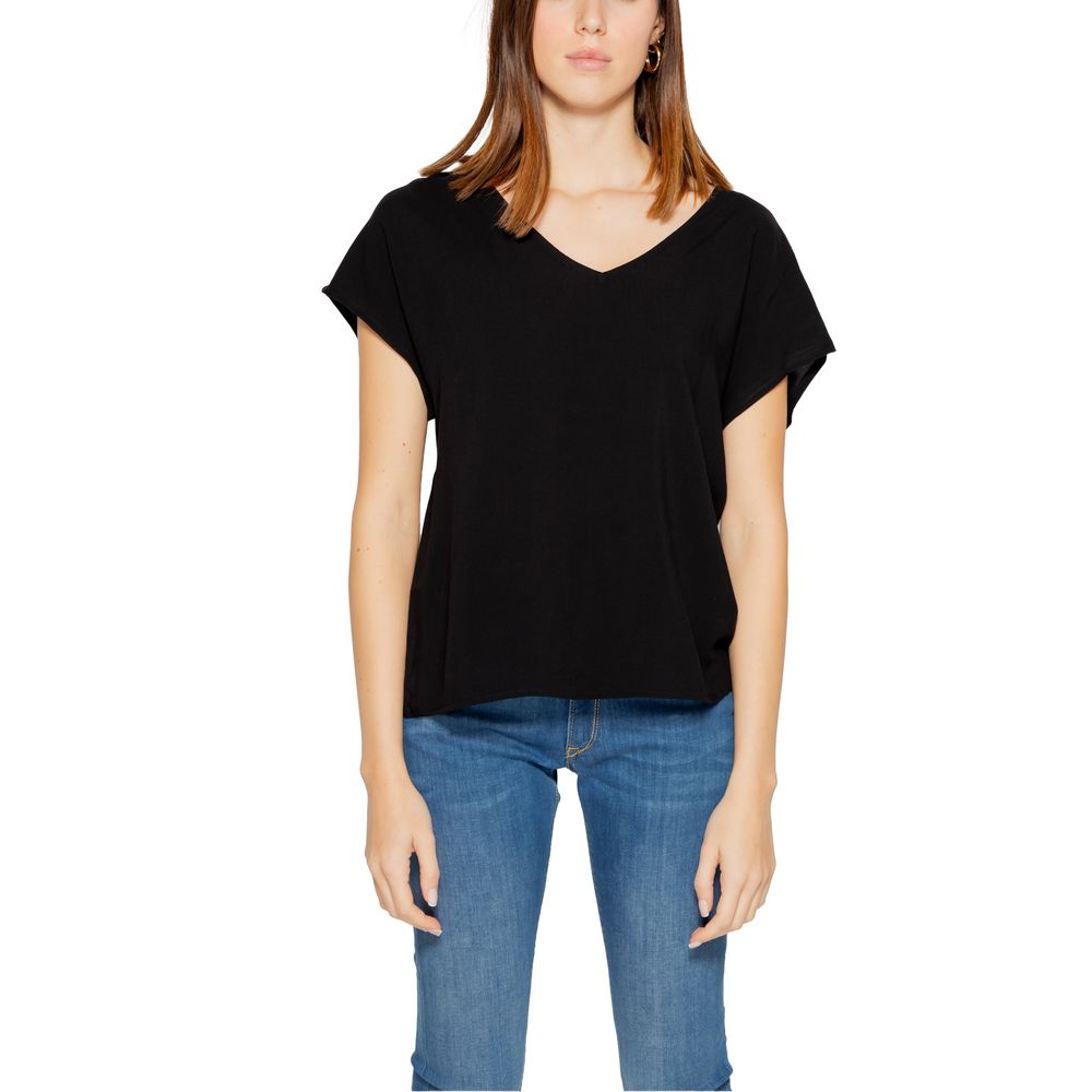 Jacqueline De Yong Sorte Viskose Toppe & T-shirt