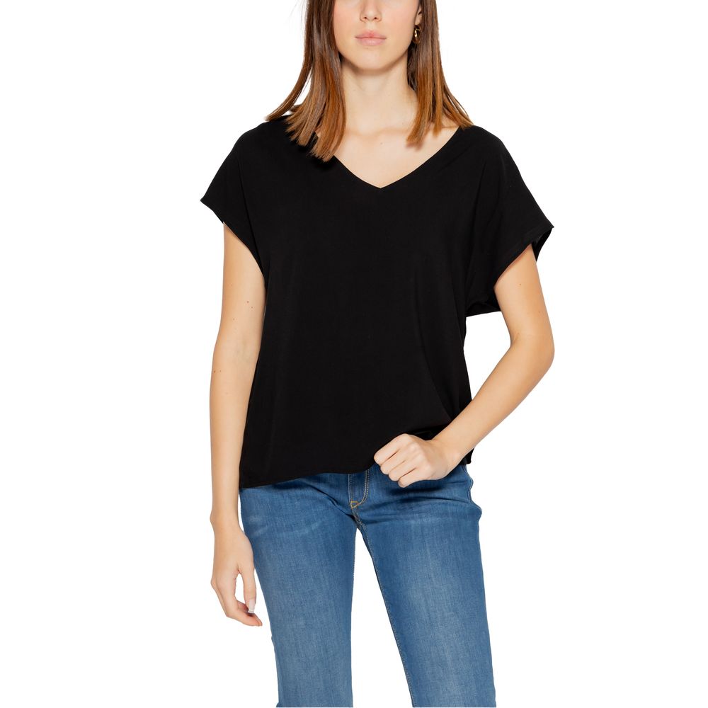 Jacqueline De Yong Sorte Viskose Toppe & T-shirt