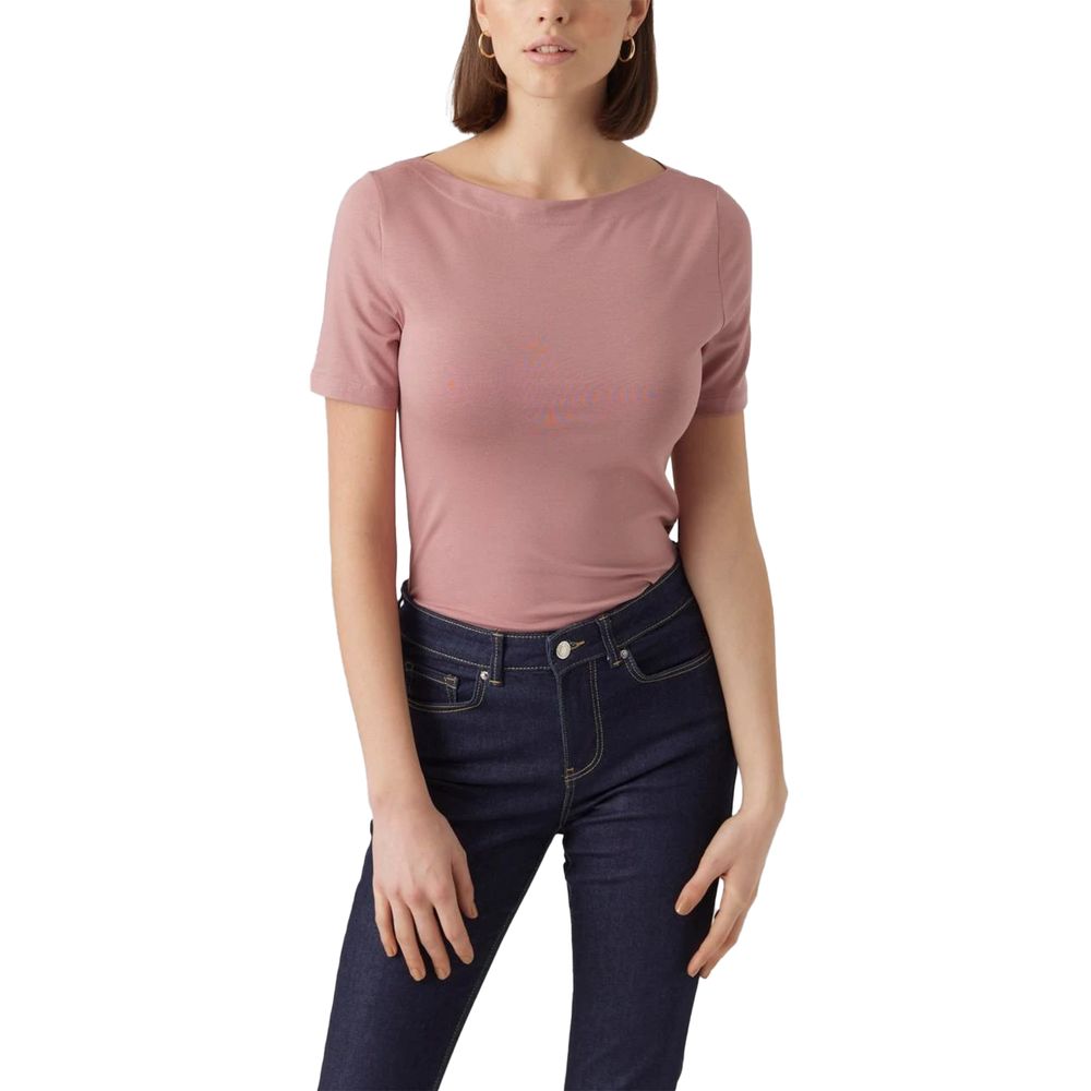 Vero Moda Lyserøde Viskose Toppe & T-shirt