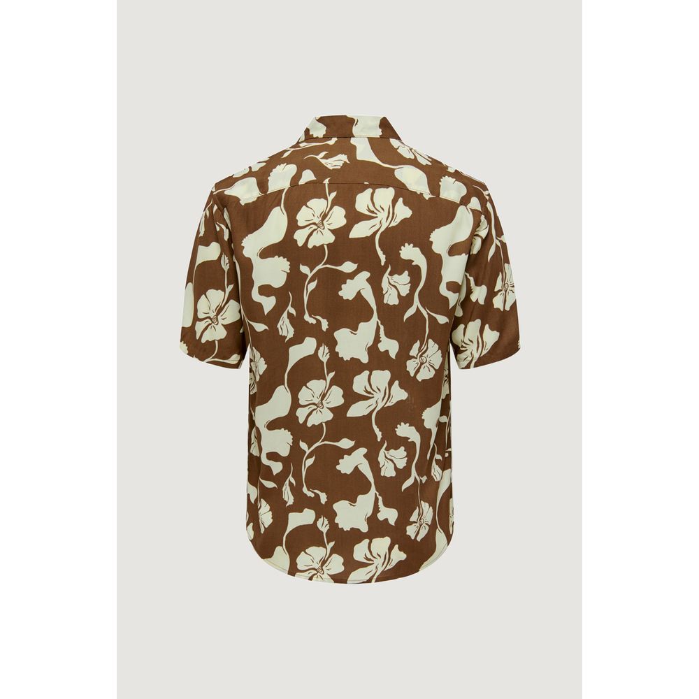 Only & Sons Brun Viskose Skjorte