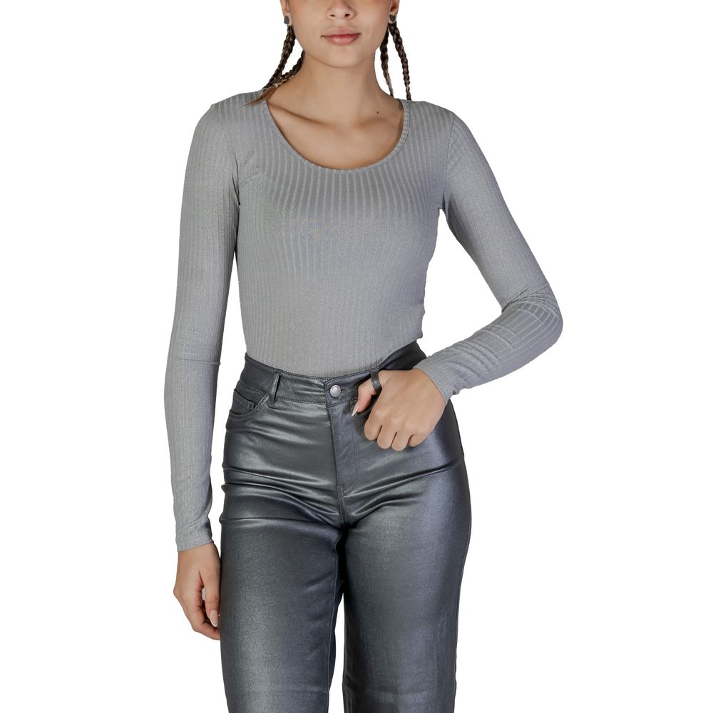 Vero Moda Sølvfarvede Toppe & T-shirt i Genbrugspolyester