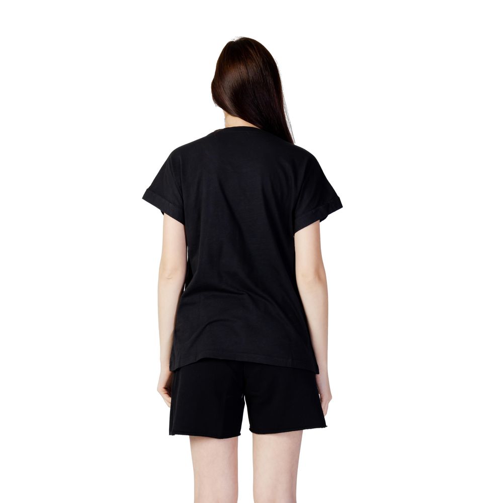Blå sorte bomuldstoppe og T-shirt
