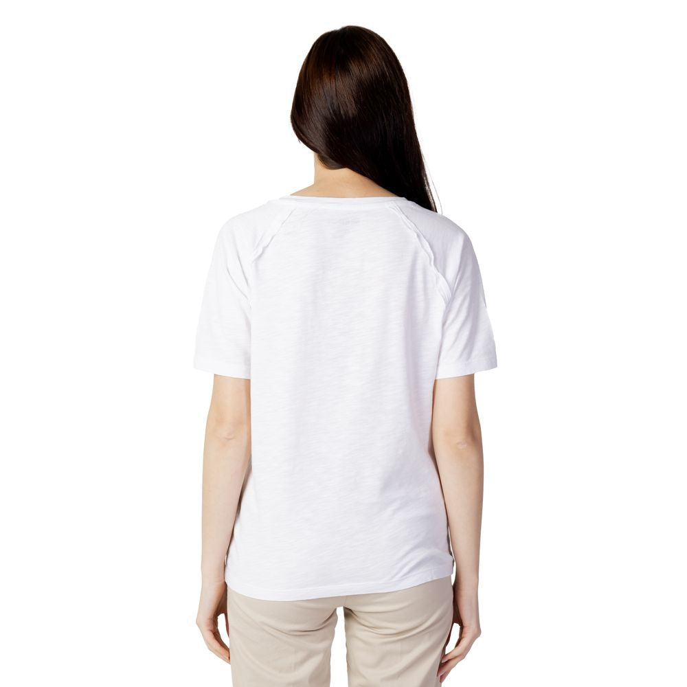 Blå hvide bomuldstoppe og T-shirt
