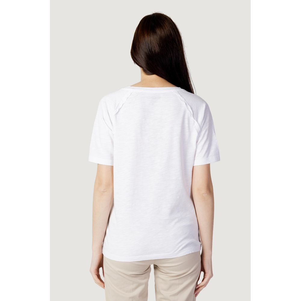 Blå hvide bomuldstoppe og T-shirt