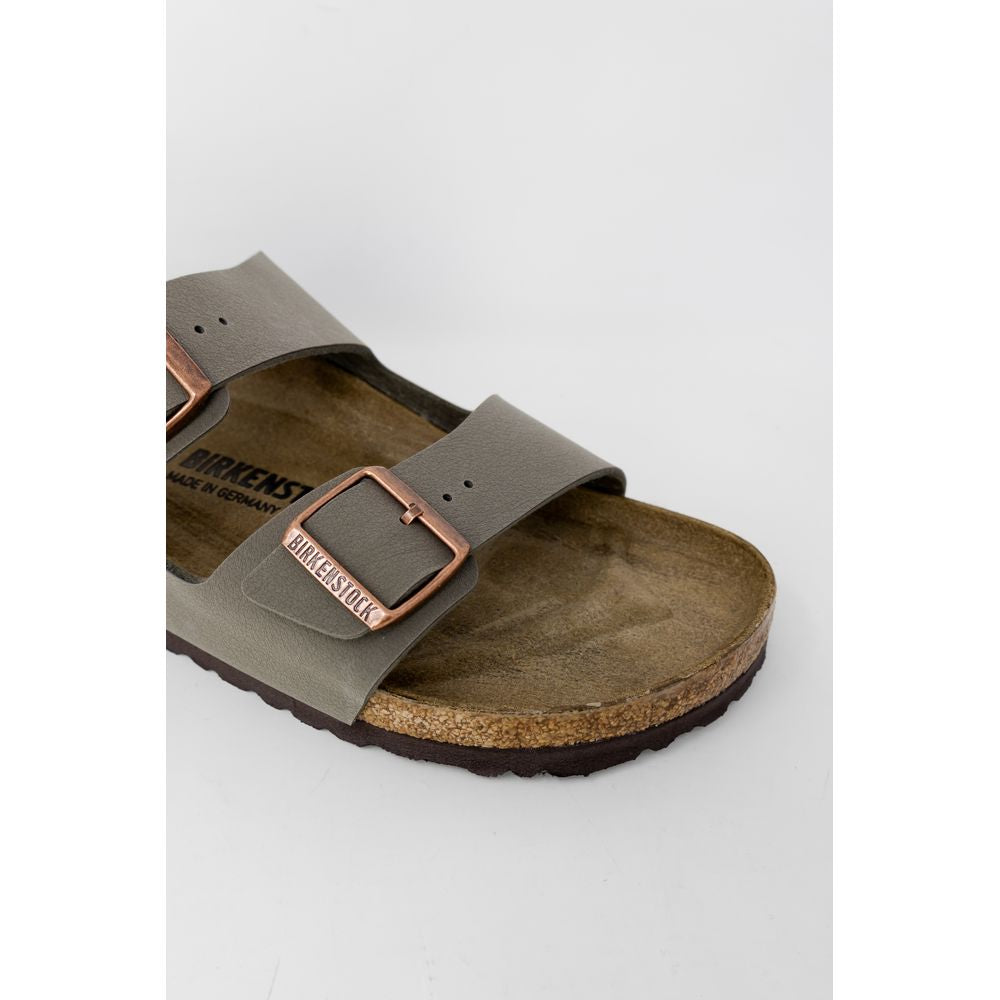 Birkenstock grå lædersandal