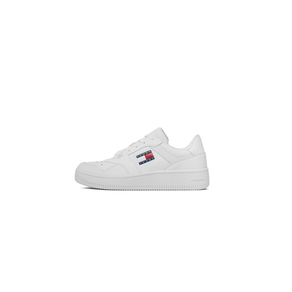 Tommy Hilfiger Jeans Hvide Lædersneaker