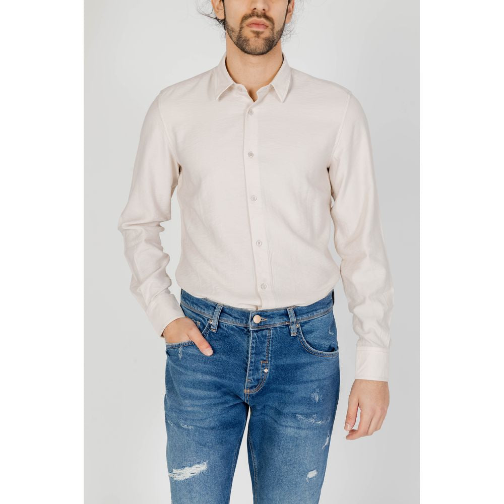 Antony Morato Beige Viskose Skjorte