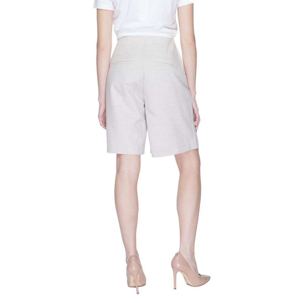 Vero Moda Gray Polyester Short
