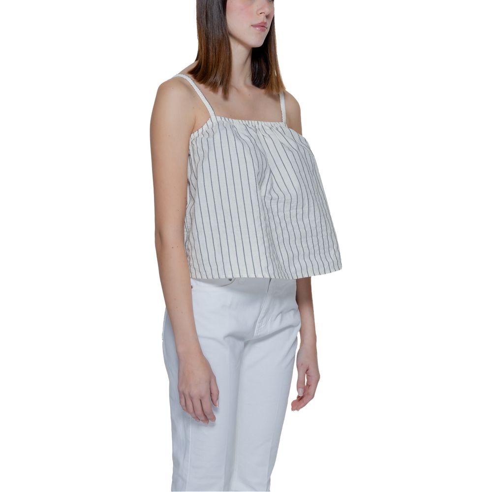 Vero Moda Beige Økologiske Bomuldstoppe & T-shirt