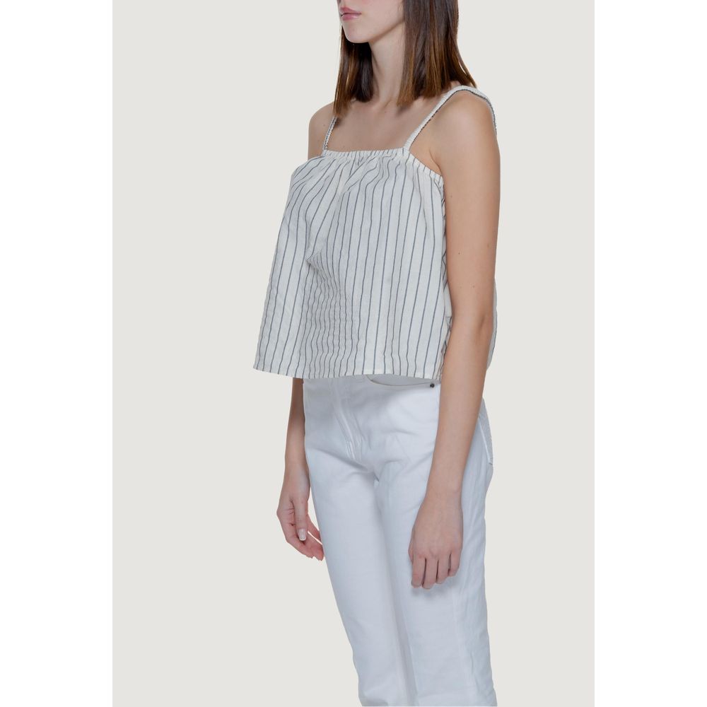 Vero Moda Beige Økologiske Bomuldstoppe & T-shirt