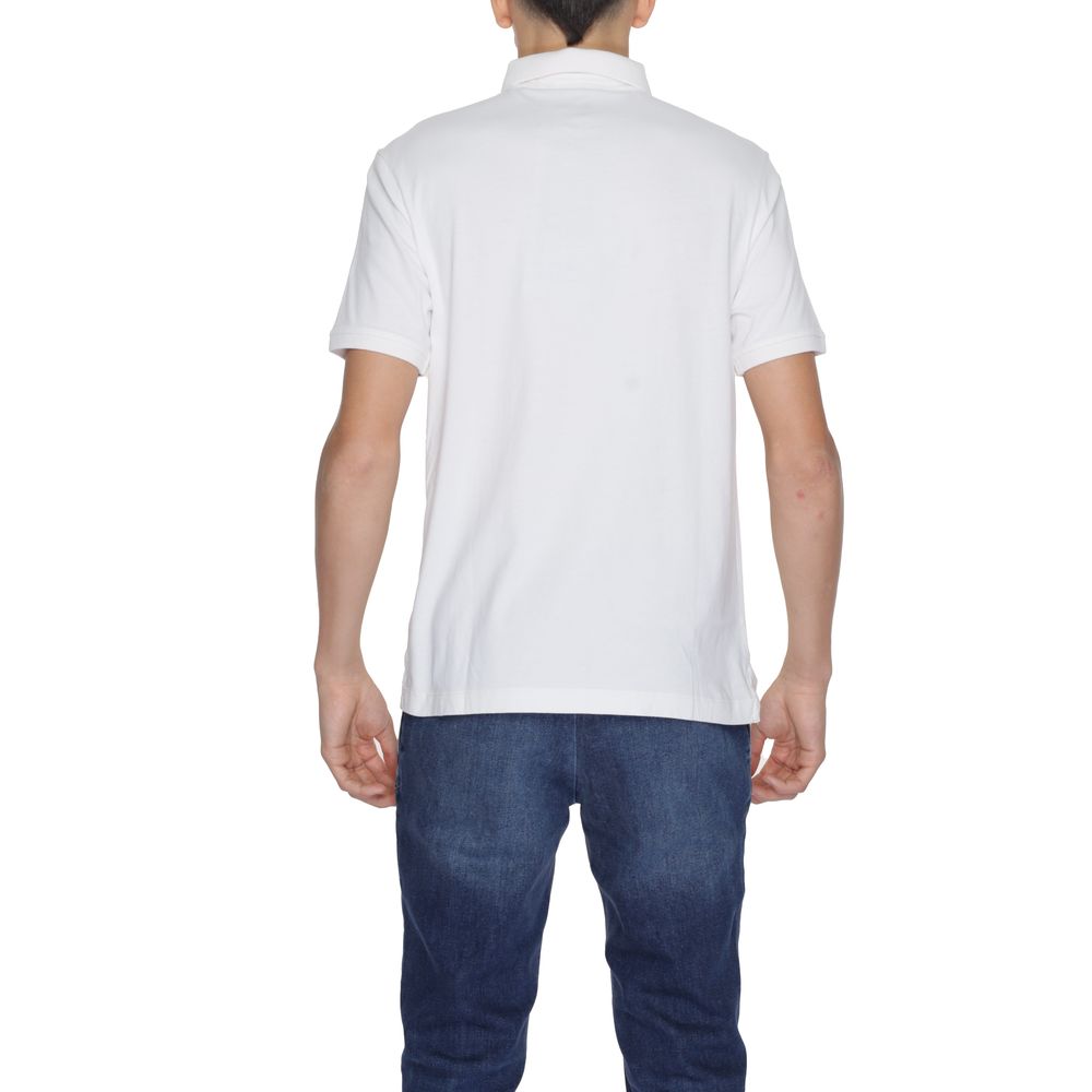 Blauer creme bomuld poloshirt