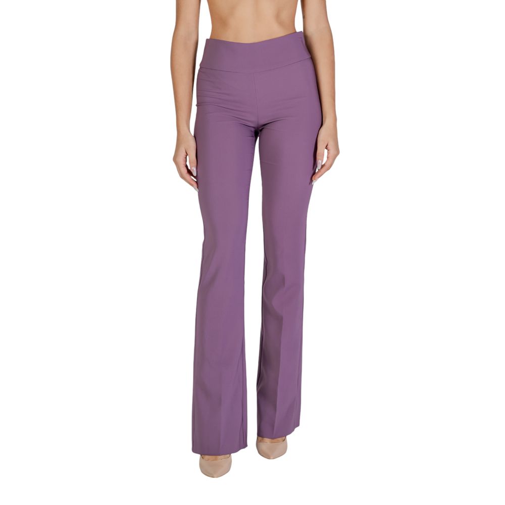 Sandro Ferrone Lilla Polyester Jeans & Bukser