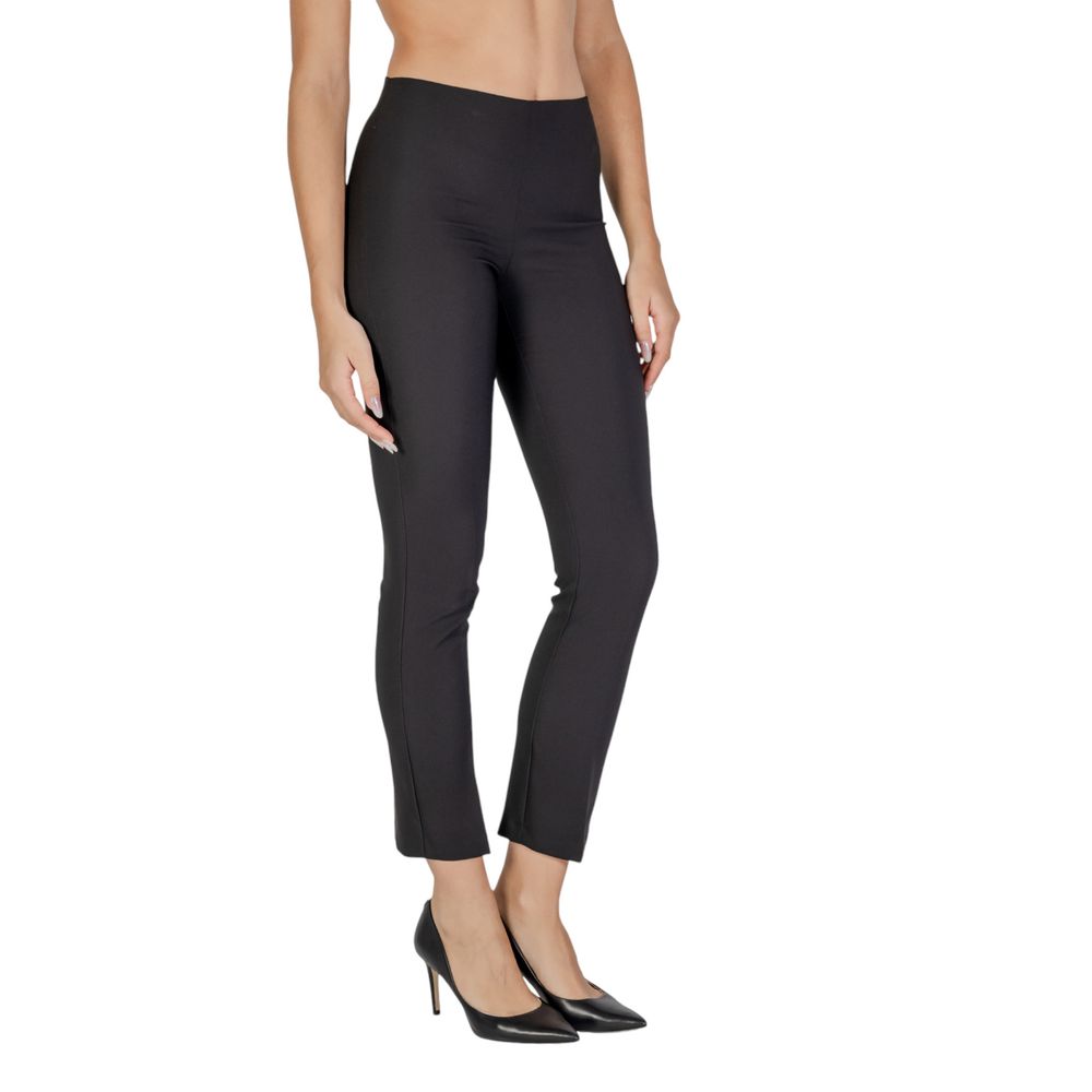 Sandro Ferrone Sorte Polyester Jeans & Bukser