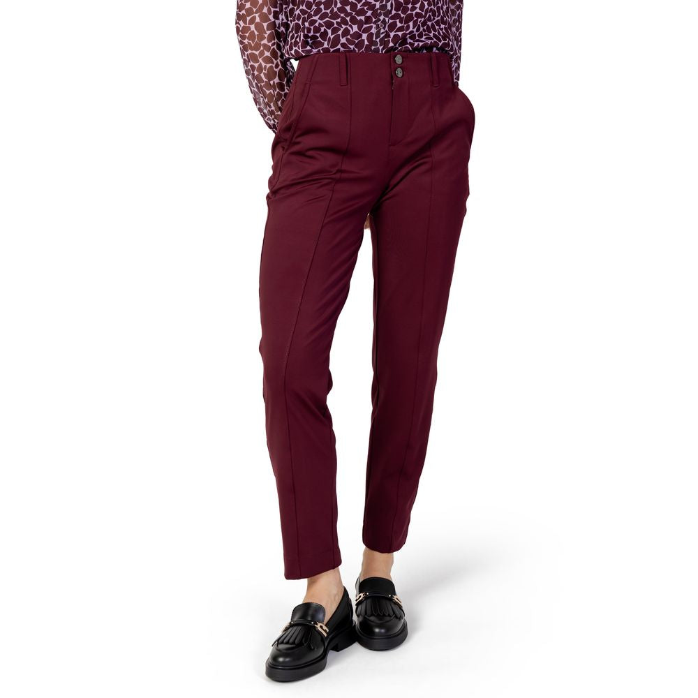 Street One Bordeaux Polyester Jeans & Bukser