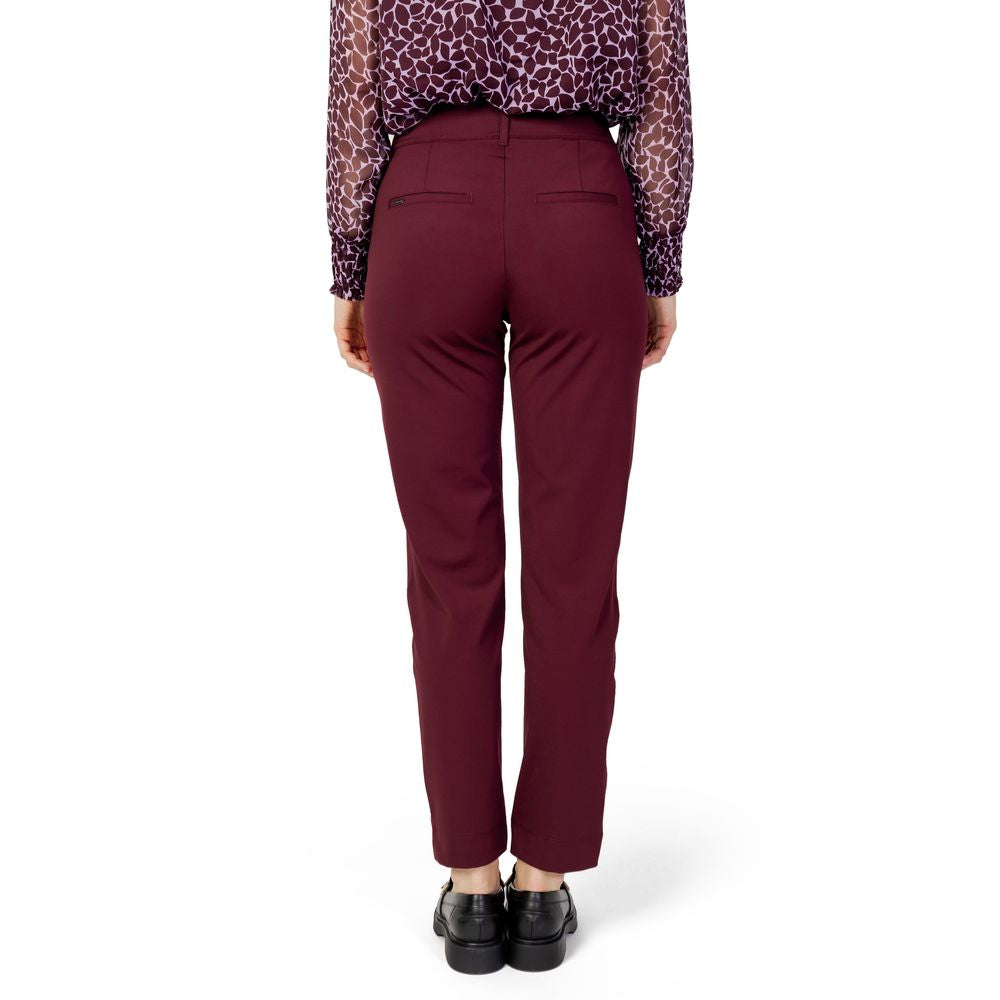 Street One Bordeaux Polyester Jeans & Bukser