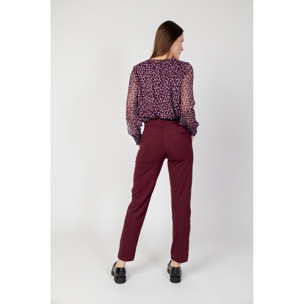 Street One Bordeaux Polyester Jeans & Bukser