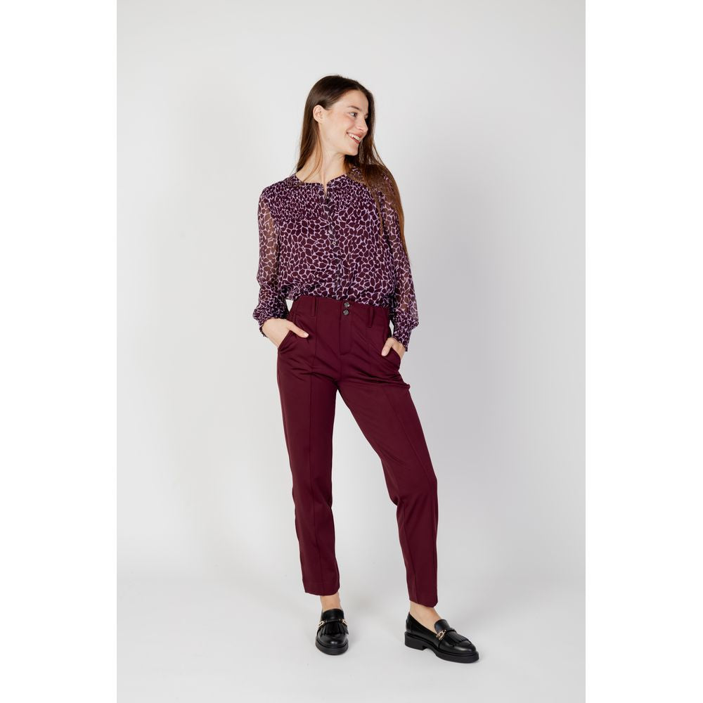 Street One Bordeaux Polyester Jeans & Bukser