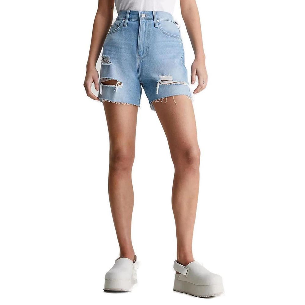 Calvin Klein Jeans Lyseblå Bomuldsshorts