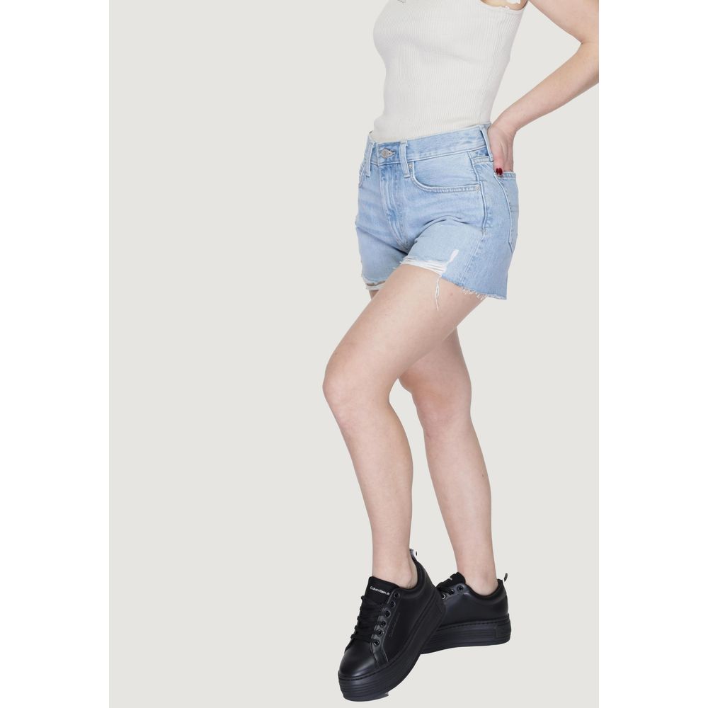 Tommy Hilfiger Jeans Lyseblå Bomuldsshorts