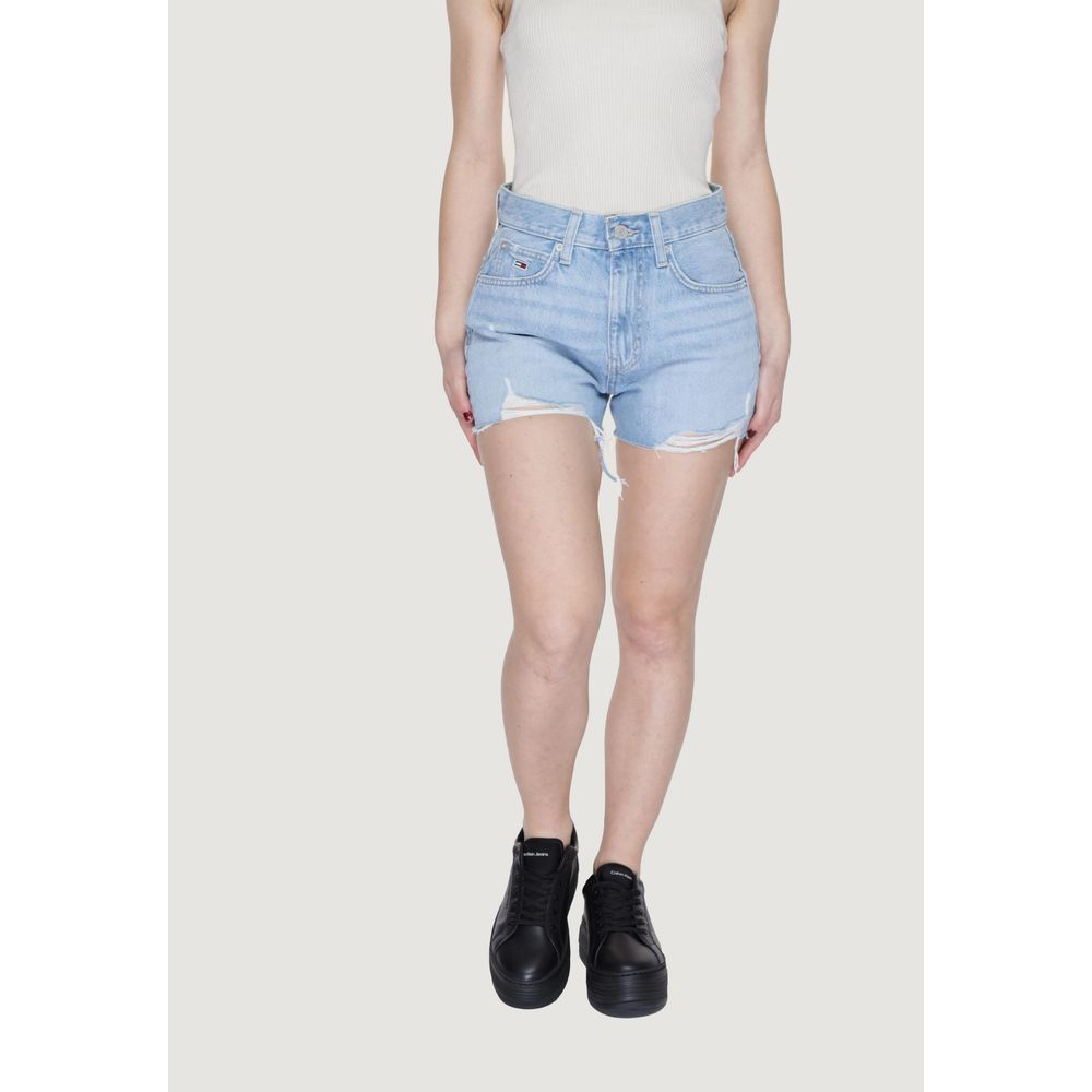Tommy Hilfiger Jeans Lyseblå Bomuldsshorts