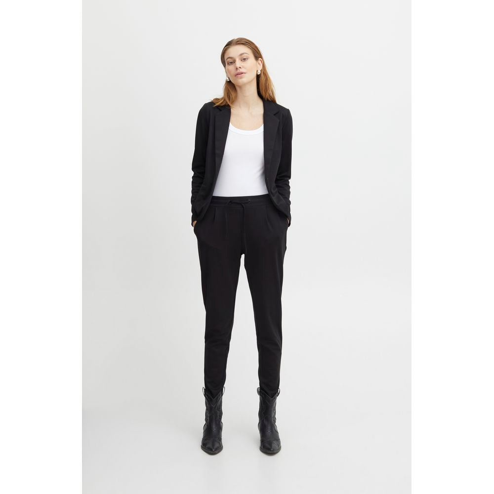 ICHI Sorte Polyester Jeans & Bukser