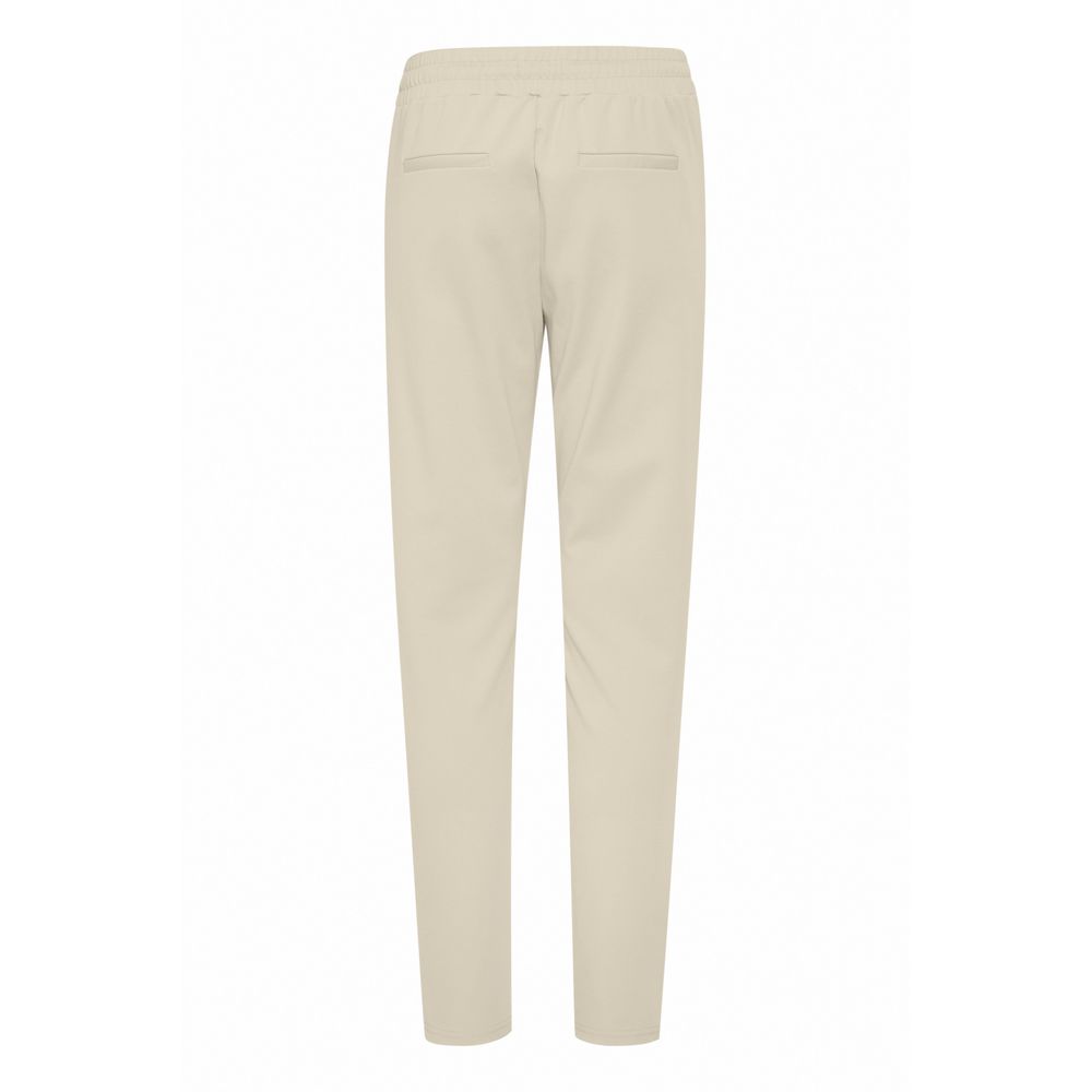 ICHI Beige Polyester Jeans & Bukser