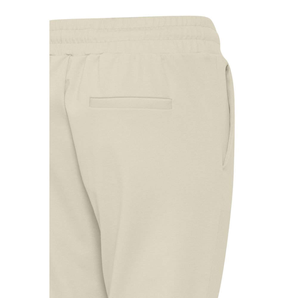 ICHI Beige Polyester Jeans & Bukser