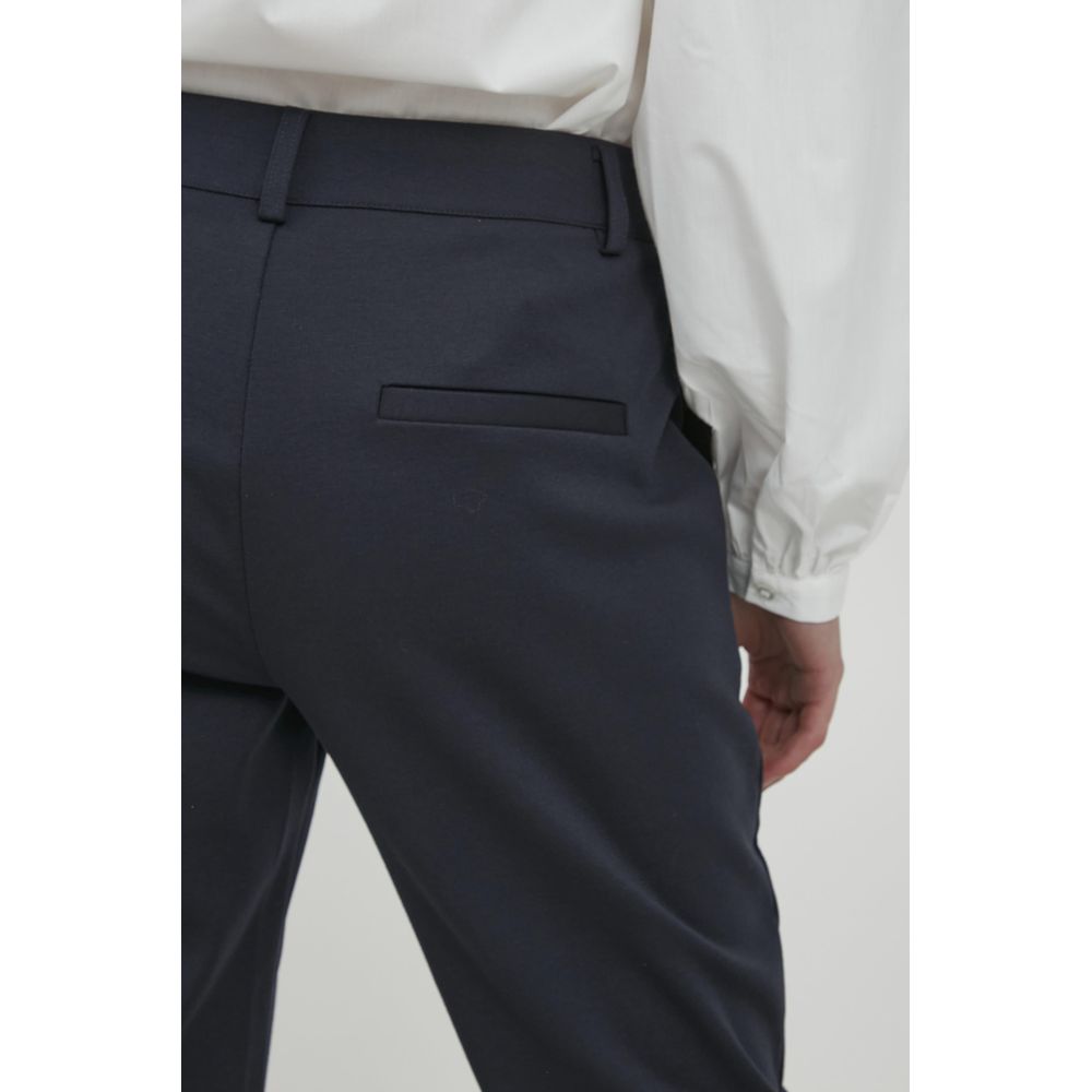 ICHI Blå Genbrugspolyester Jeans & Bukser