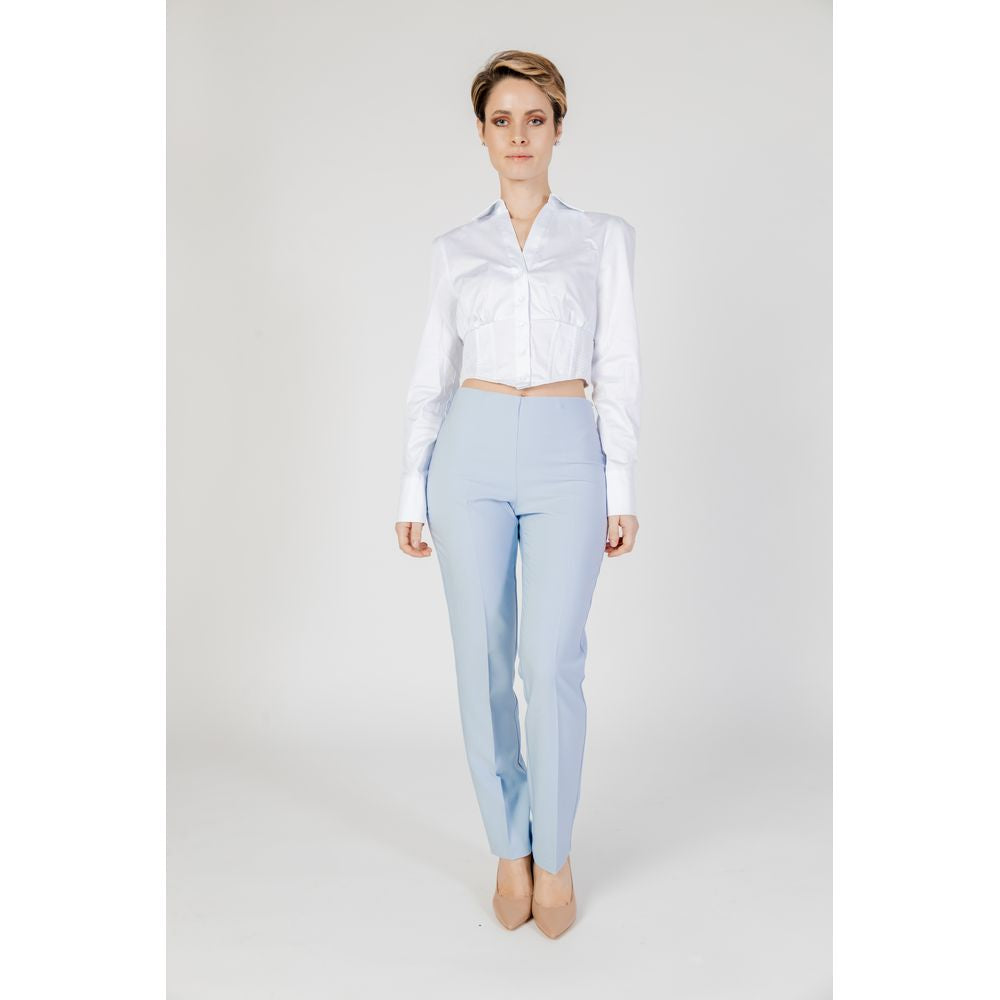 Sandro Ferrone Blå Polyester Jeans & Bukser